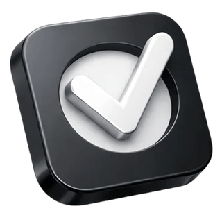3D checkmark confirmation icon featured on the Silver Vermoquin about page